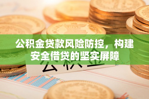 玛曲公积金贷款风险防控，构建安全借贷的坚实屏障
