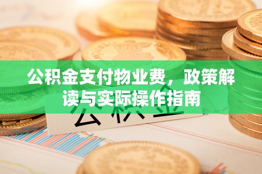 玛曲公积金支付物业费，政策解读与实际操作指南