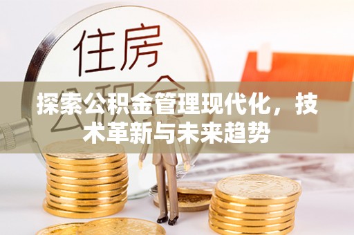 玛曲探索公积金管理现代化，技术革新与未来趋势