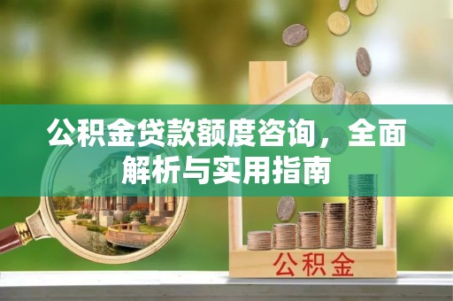 玛曲公积金贷款额度咨询，全面解析与实用指南