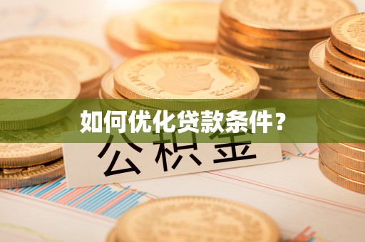 玛曲如何优化贷款条件？