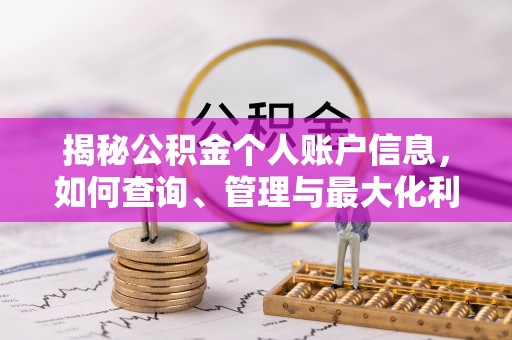玛曲揭秘公积金个人账户信息，如何查询、管理与最大化利用