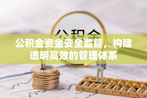玛曲公积金资金安全监管，构建透明高效的管理体系
