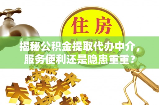 玛曲揭秘公积金提取代办中介，服务便利还是隐患重重？