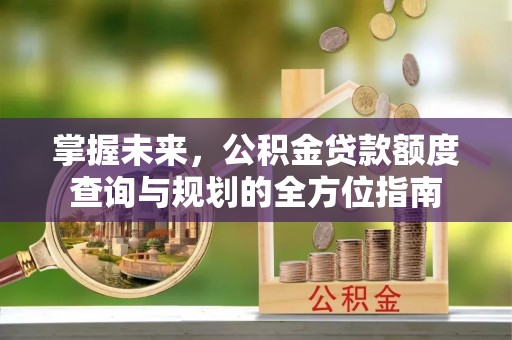 玛曲掌握未来，公积金贷款额度查询与规划的全方位指南