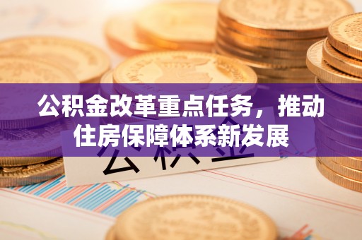 玛曲公积金改革重点任务，推动住房保障体系新发展