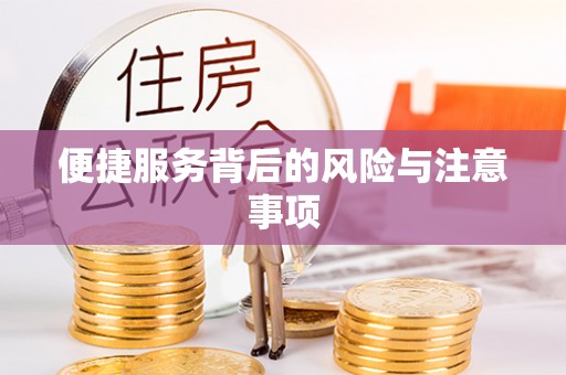 玛曲便捷服务背后的风险与注意事项